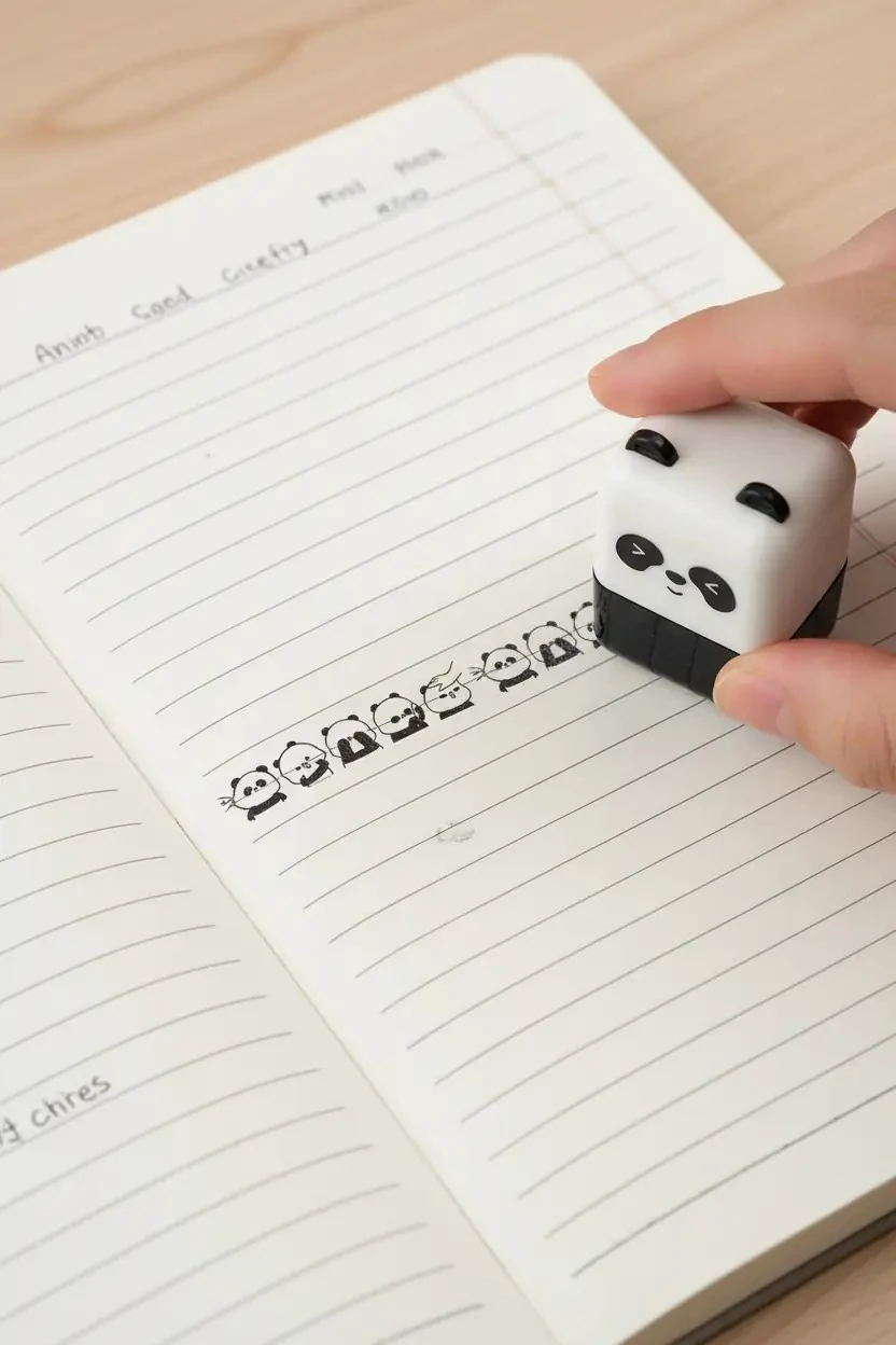 Cutie Serisi Roller Stamp (Panda)