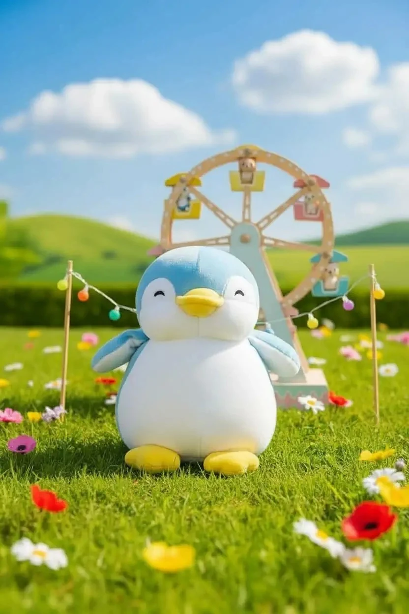 23Cm Penguen Peluş Oyuncak (Mavi) (Outlet)