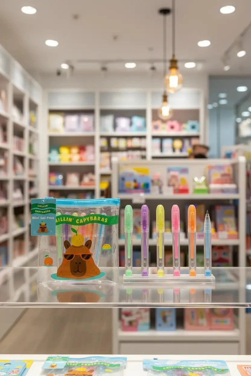 Pişirme Serisi Mimi Bara Figürlü 6 Renk Tükenmez Kalem Seti