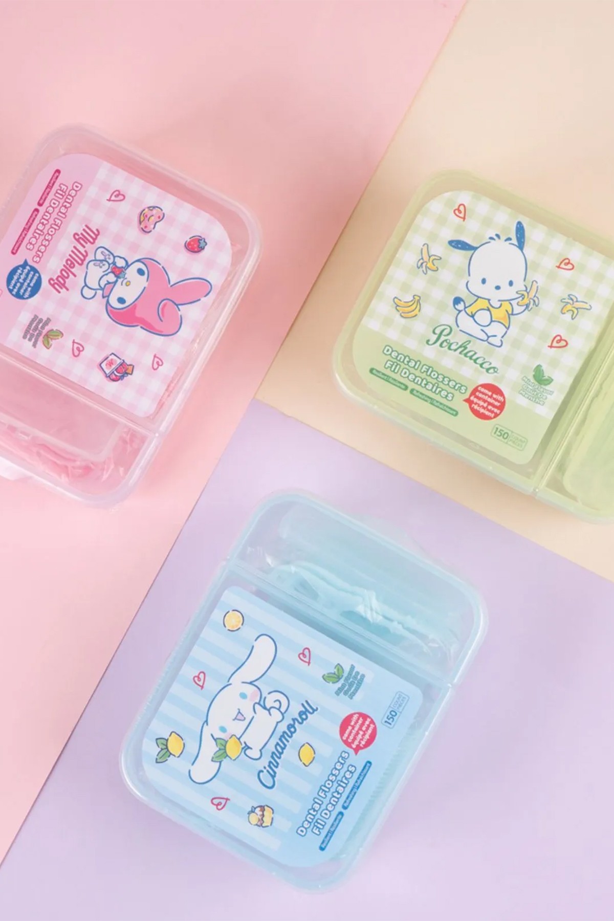 Cinnamoroll Lisanslı Ultra İnce Nane Aromalı Kürdan Tipi Diş İpi (150 Adet)