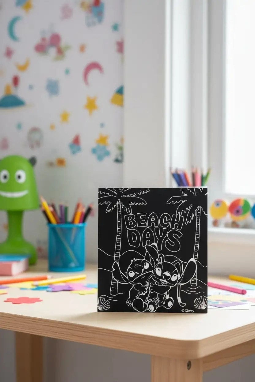 Disney Lilo&Stitch Lisanslı Stitch Koleksiyonu Çizik Boyama