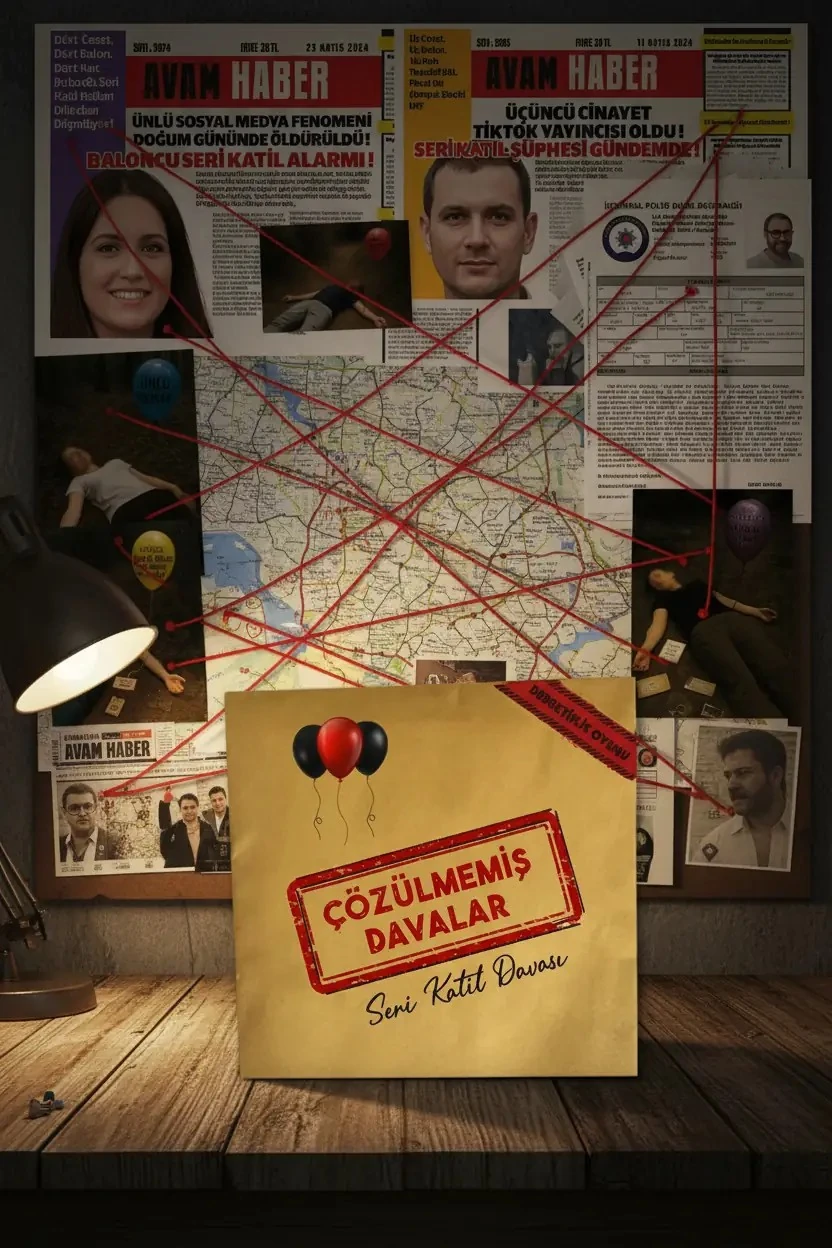 Çözülmemiş Davalar Seri Katil Davası – Dedektif Gizem Kutu Oyunu
