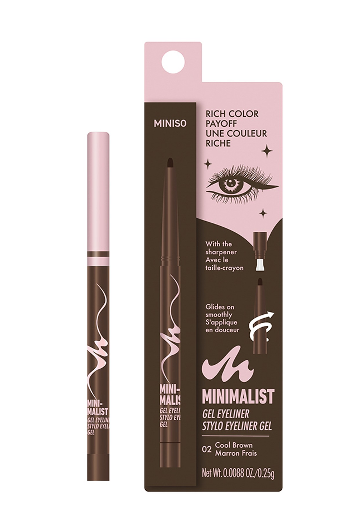 Minimalist Serisi Jel Eyeliner Kalem (02 Kahve)