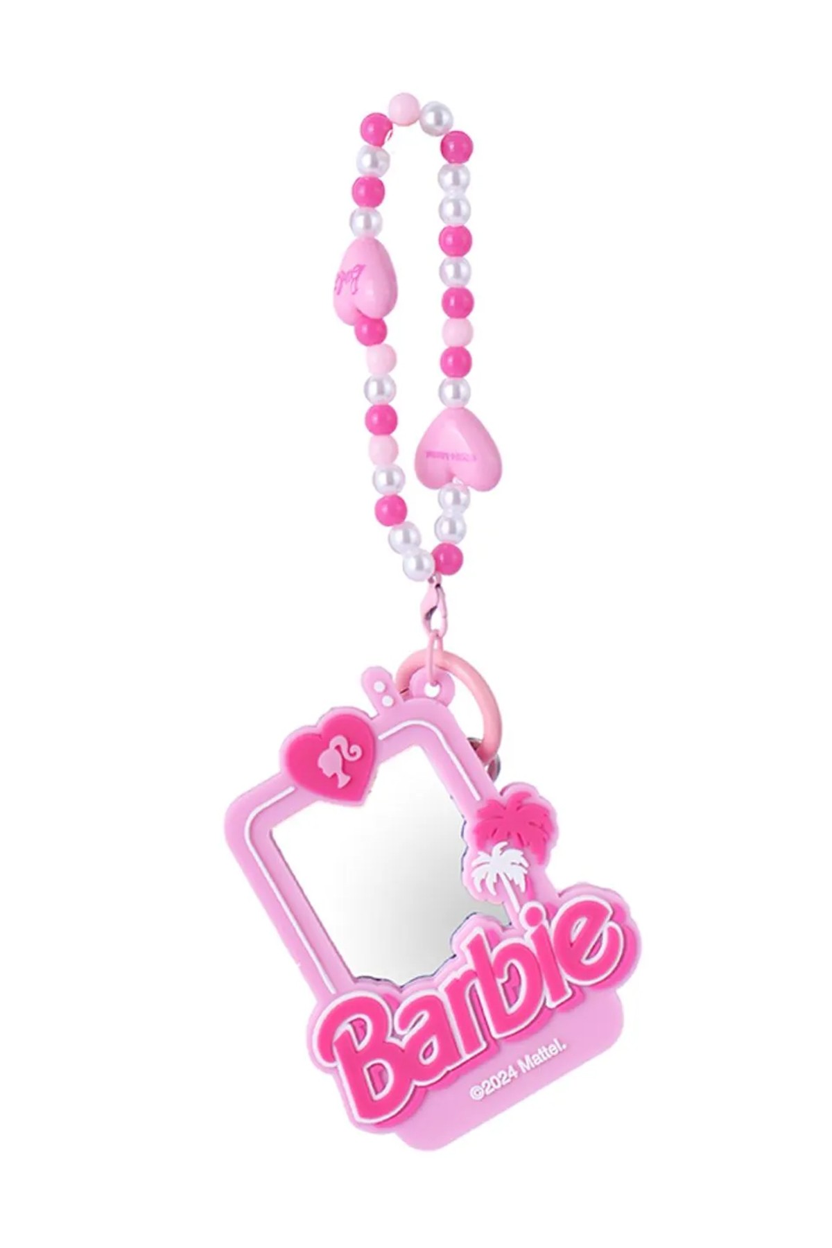 Barbie Lisanslı Pembe Serisi Kompakt Ayna Anahtarlık
