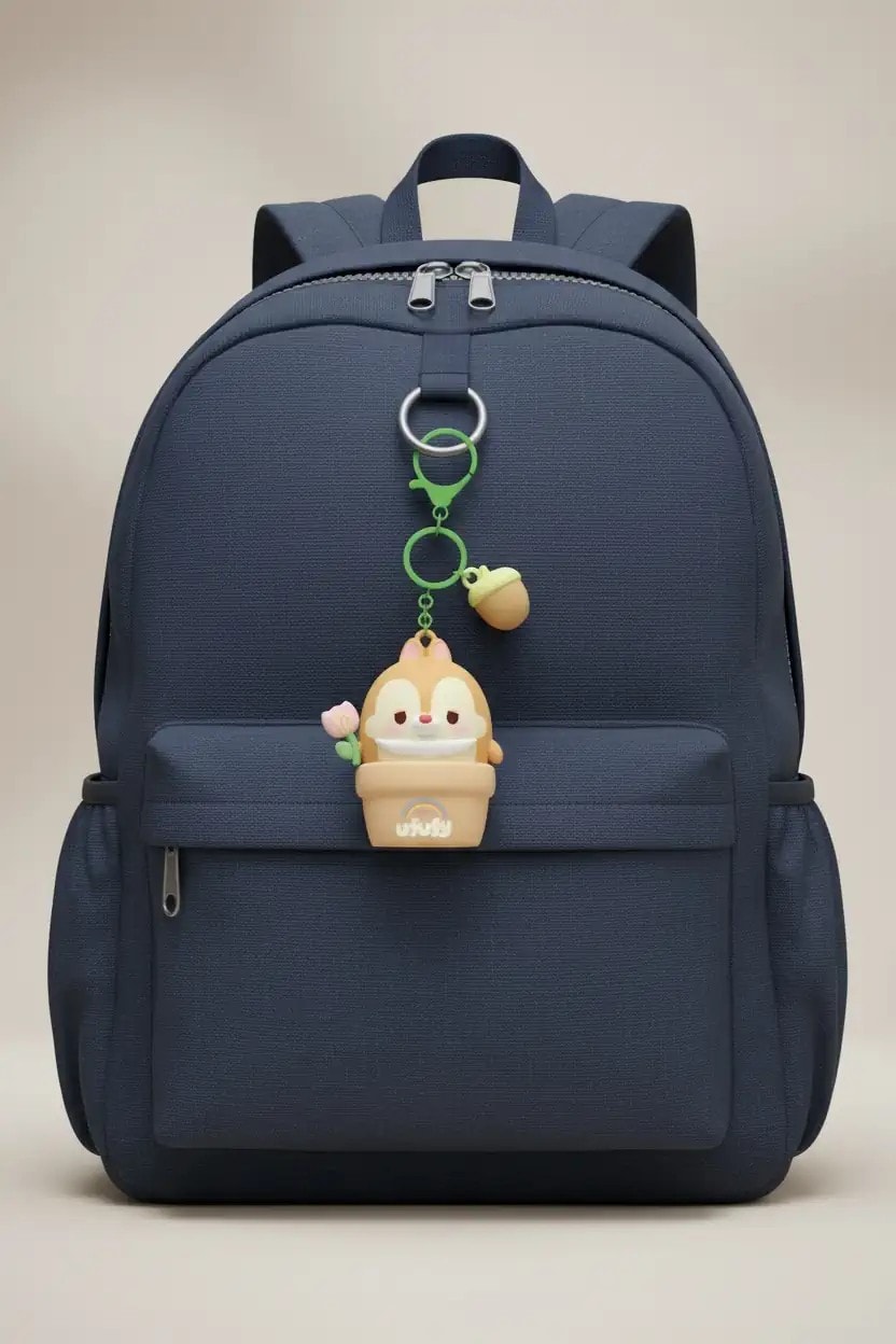 Disney Ufufy Lisanslı  Led Işıklı Anahtarlık  - Chip