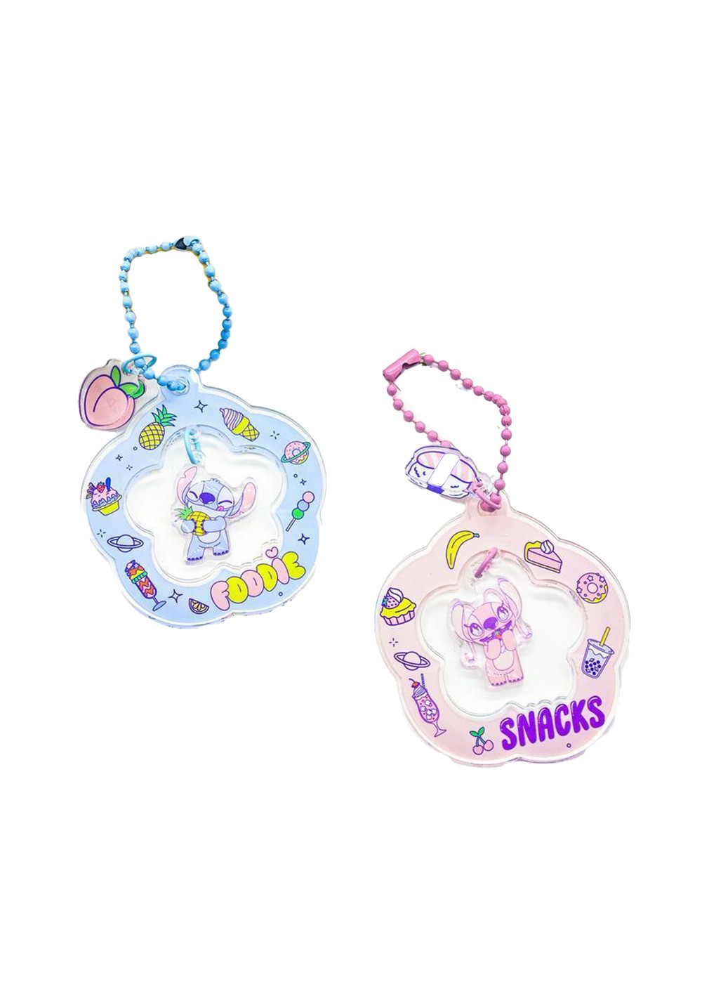 Disney Lilo&Stitch Lisanslı Parti Serisi Çiçek Figürlü Anahtarlık