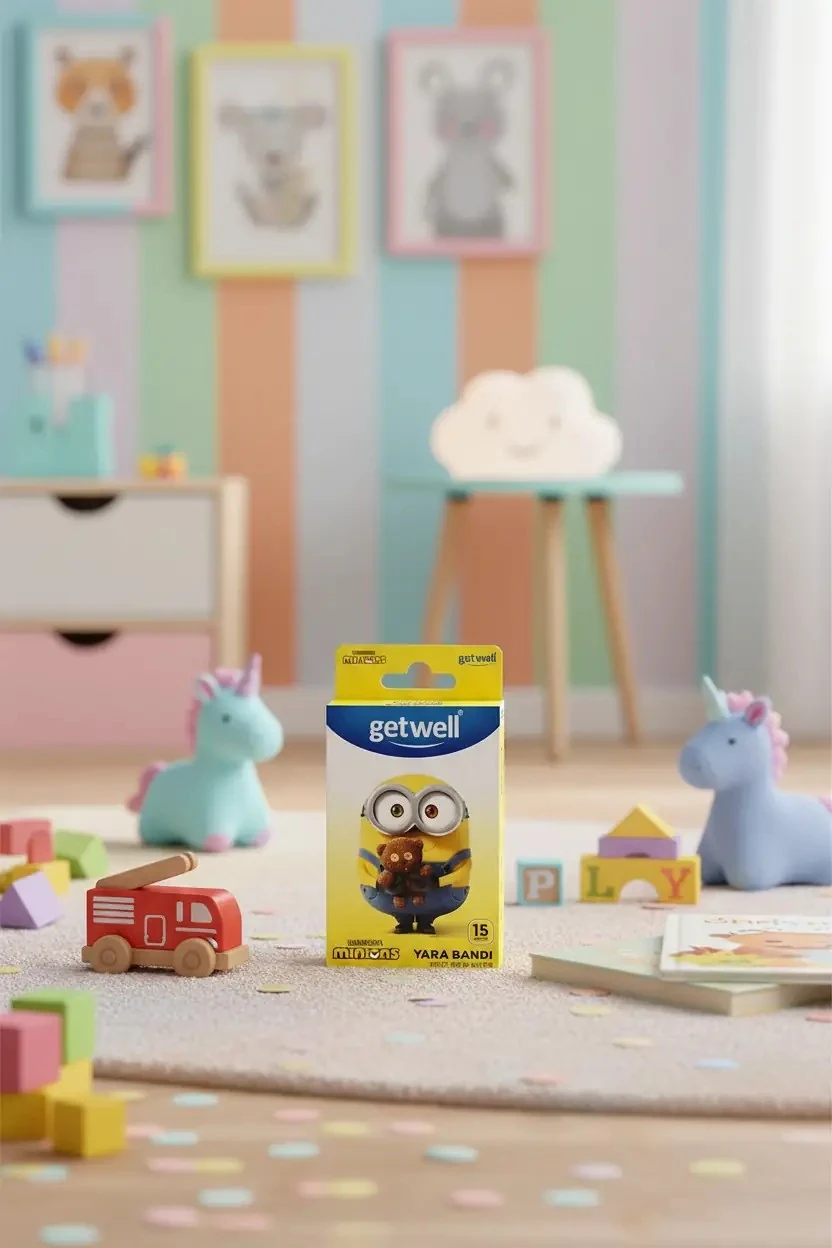 Minions Lisanslı Yara Bandı 15'li – Çocuklar İçin Hassas Cilt Uyumlu