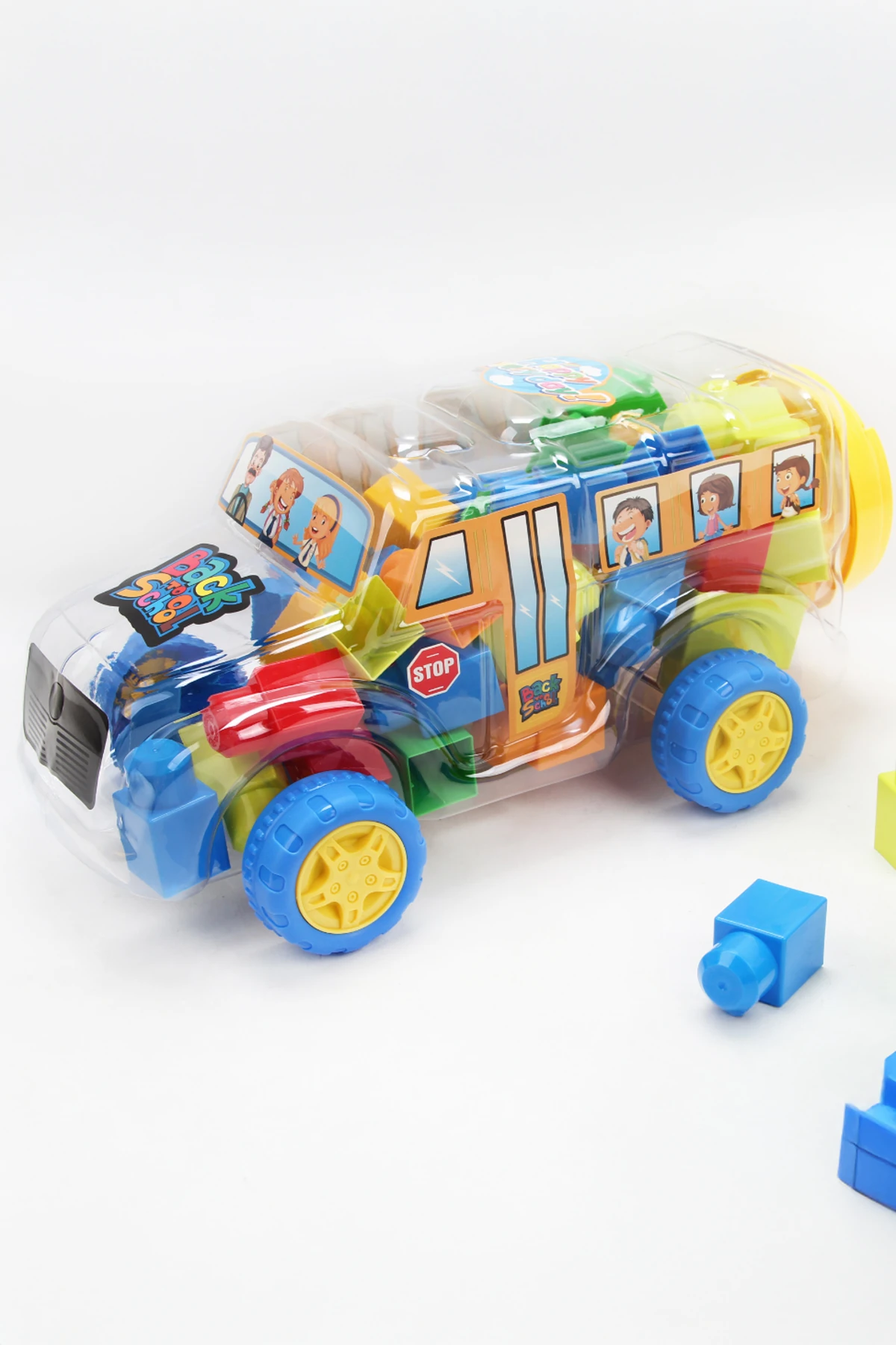 Büyük Oyun Bloğu - Okul Otobüsü (Sarı)