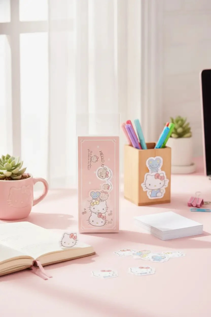 Sanrio Lisanslı Hello Kitty Yapışkanlı Not Kağıdı Seti – 3 Farklı Model
