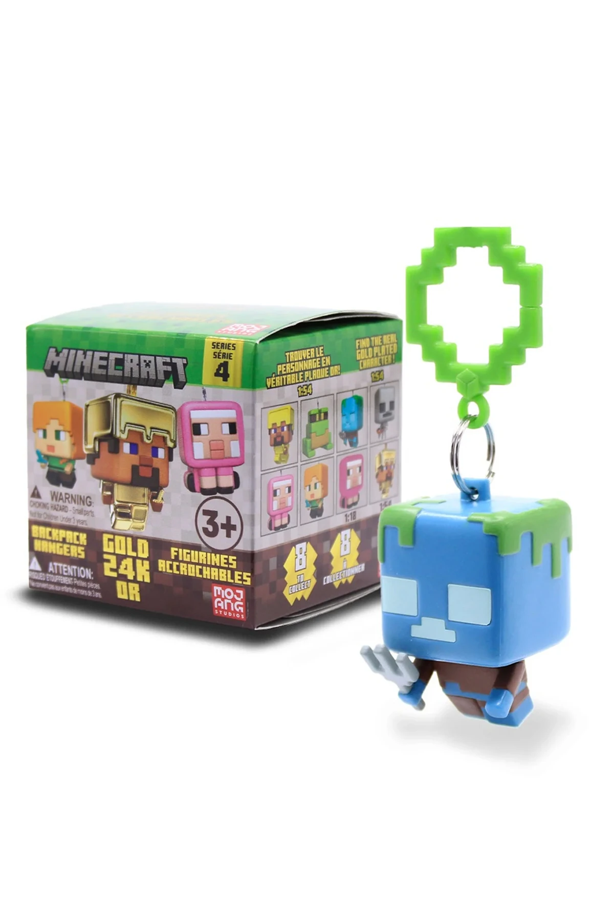 Minecraft Serisi 4 Sürpriz Anahtarlık, Çanta Askısı, Oyuncak - Blind Box