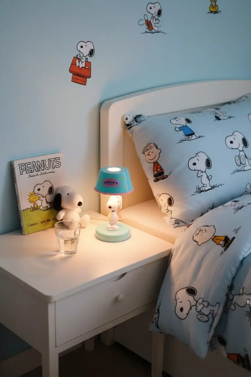 Snoopy Lisanslı Vintage Serisi Masaüstü Gece Lambası