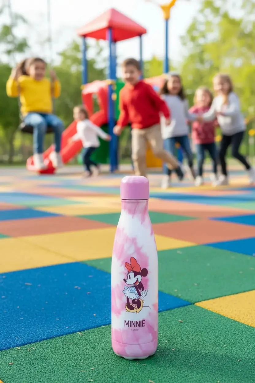 Minnie Mouse Lisanslı Batik Desenli Termos Şişe - 500 ml
