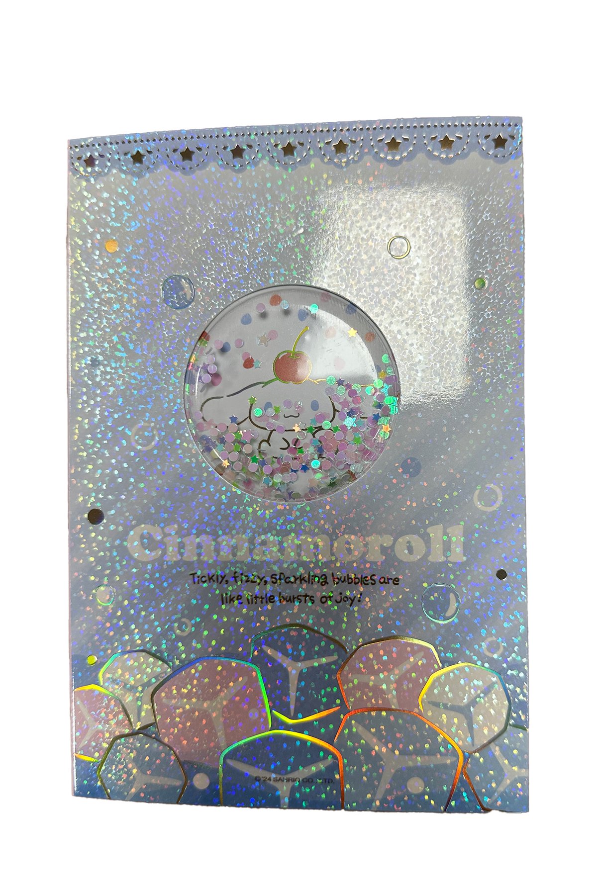 Sanrio Lisanslı Renkli Yaz Serisi Sert Kapak Sallantılı Not Defteri - Cinnamoroll