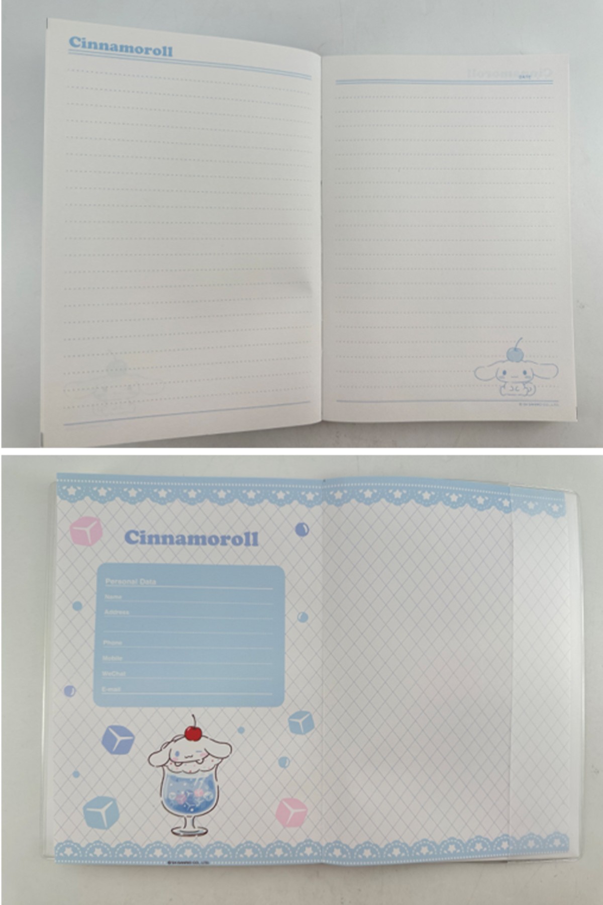 Sanrio Lisanslı Renkli Yaz Serisi Kapaklı A5 Not Defteri - Cinnamoroll