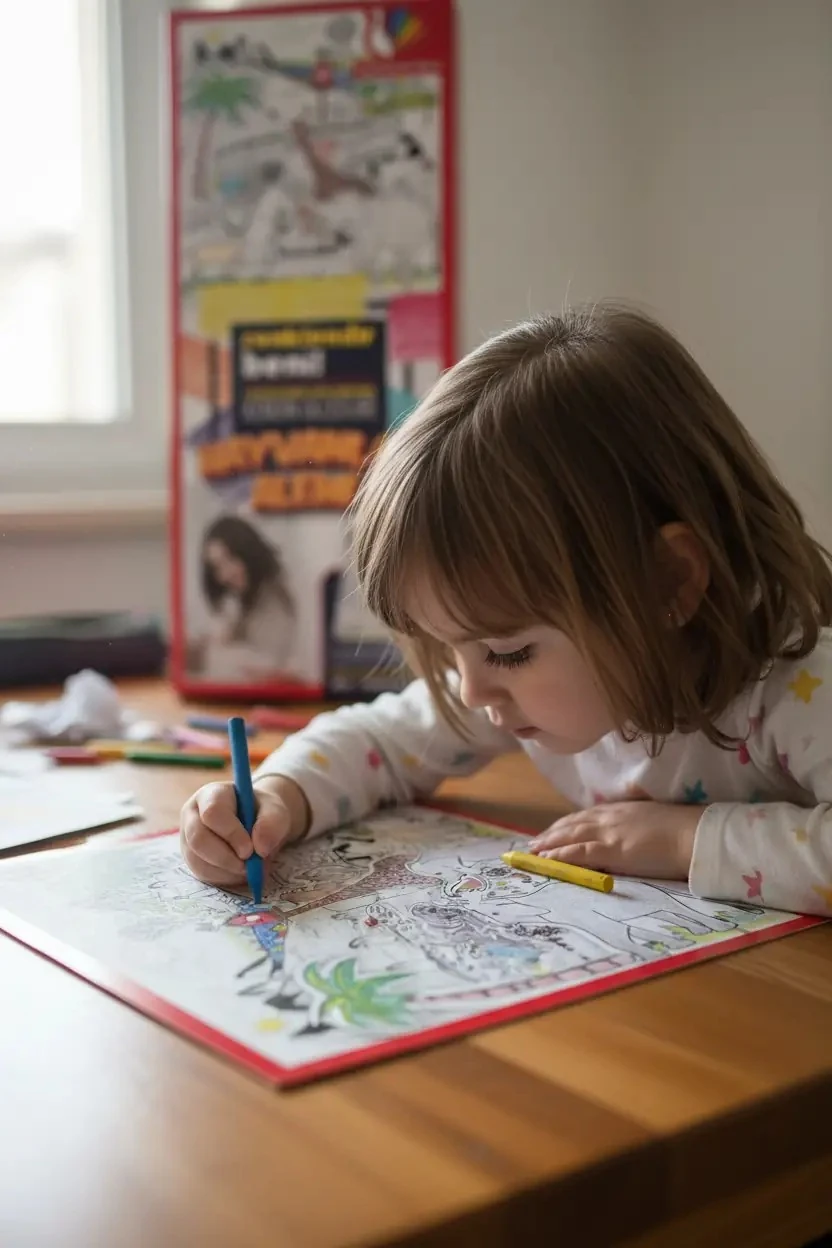 Rb Hayvanlar Alemi Boyama Sahnesi – Eğitici Dev Aktivite Seti (Çocuklar İçin)