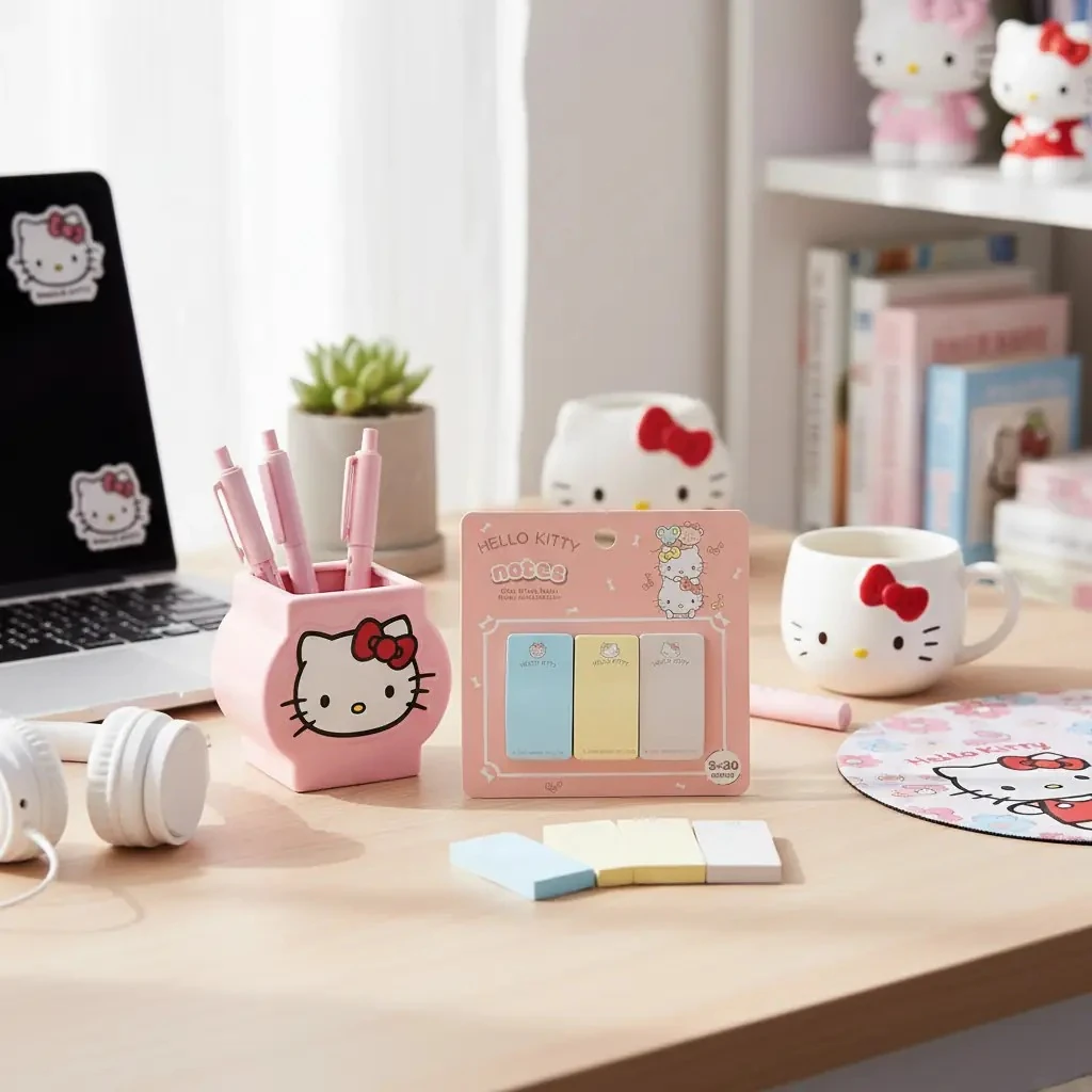 Sanrio Lisanslı Hello Kitty Sert Kapak Dikey Not Kağıdı – 90 Yaprak