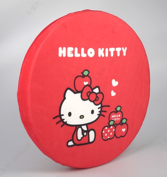 Hello Kitty Lisanslı Elma Koleksiyonu Yuvarlak Yastık