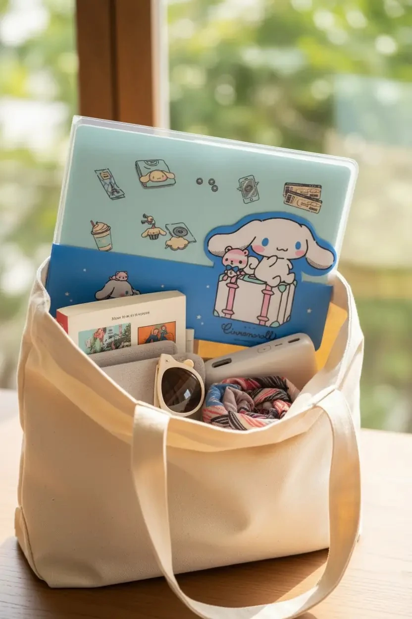 Sanrio Lisanslı Cinnamoroll Pasaport Kılıfı