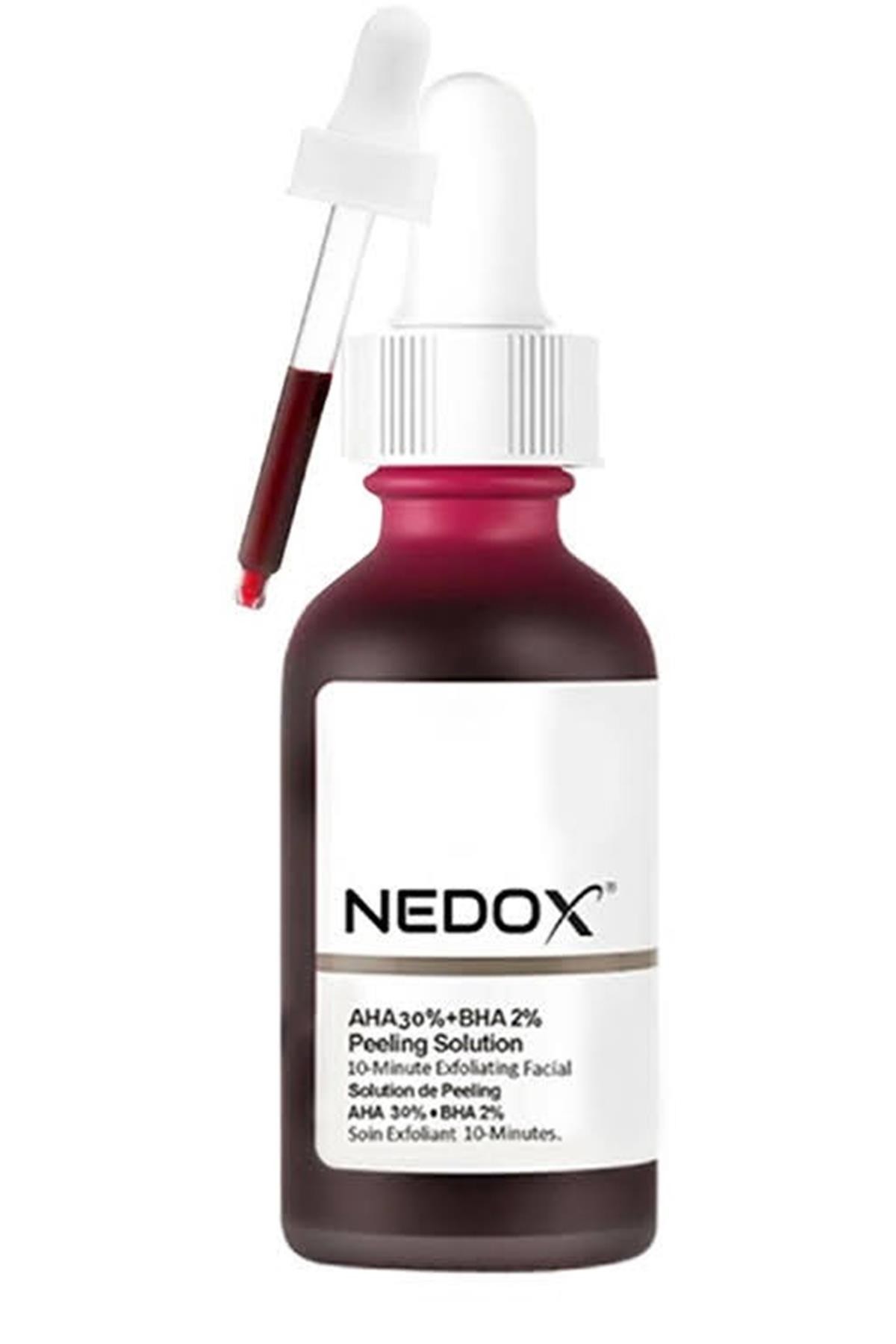 Nedox Cilt Yenileyici Cilt Tonu Eşitleyici Kırmızı Peeling Serum 30 Ml Aha %30 Bha %2 Ph %3.5