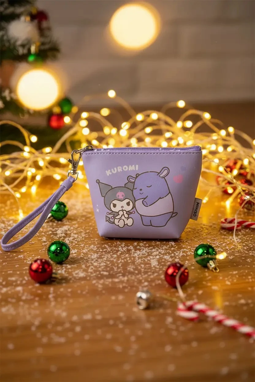 Sanrio Lisanslı Kuromi Mini Bozuk Para Çantası
