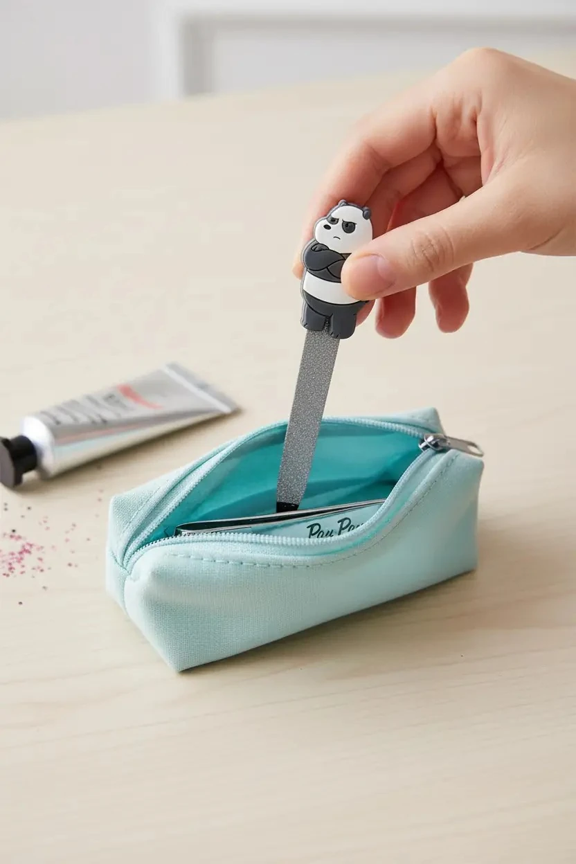 We Bare Bears Lisanslı Mini Manikür Seti - Panda