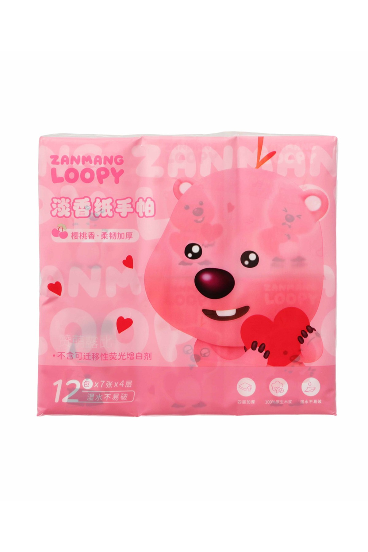 Zanmang Loopy Lisanslı Kokulu Kağıt Mendil (12 paket)