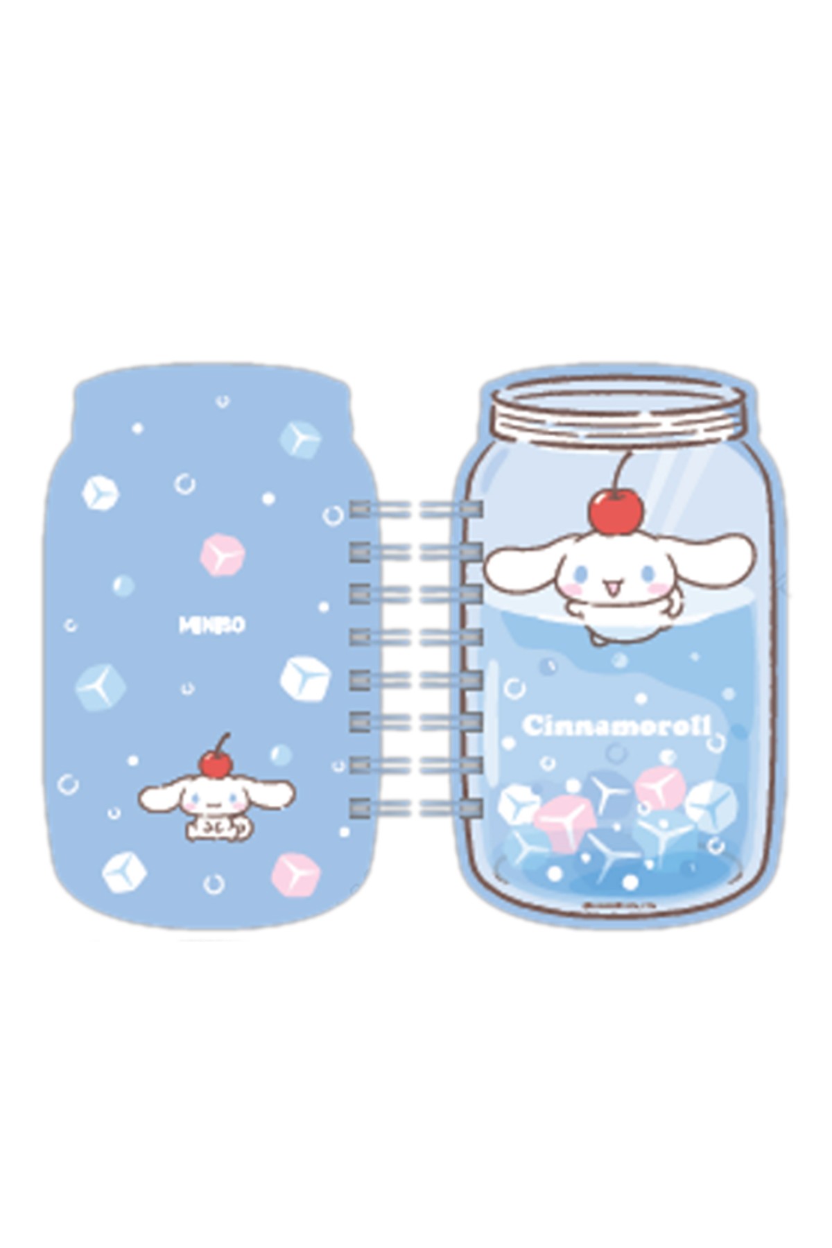 Sanrio Lisanslı Renkli Yaz Serisi Pipetli Kalem Figürlü Telli Defter - Cinnamoroll
