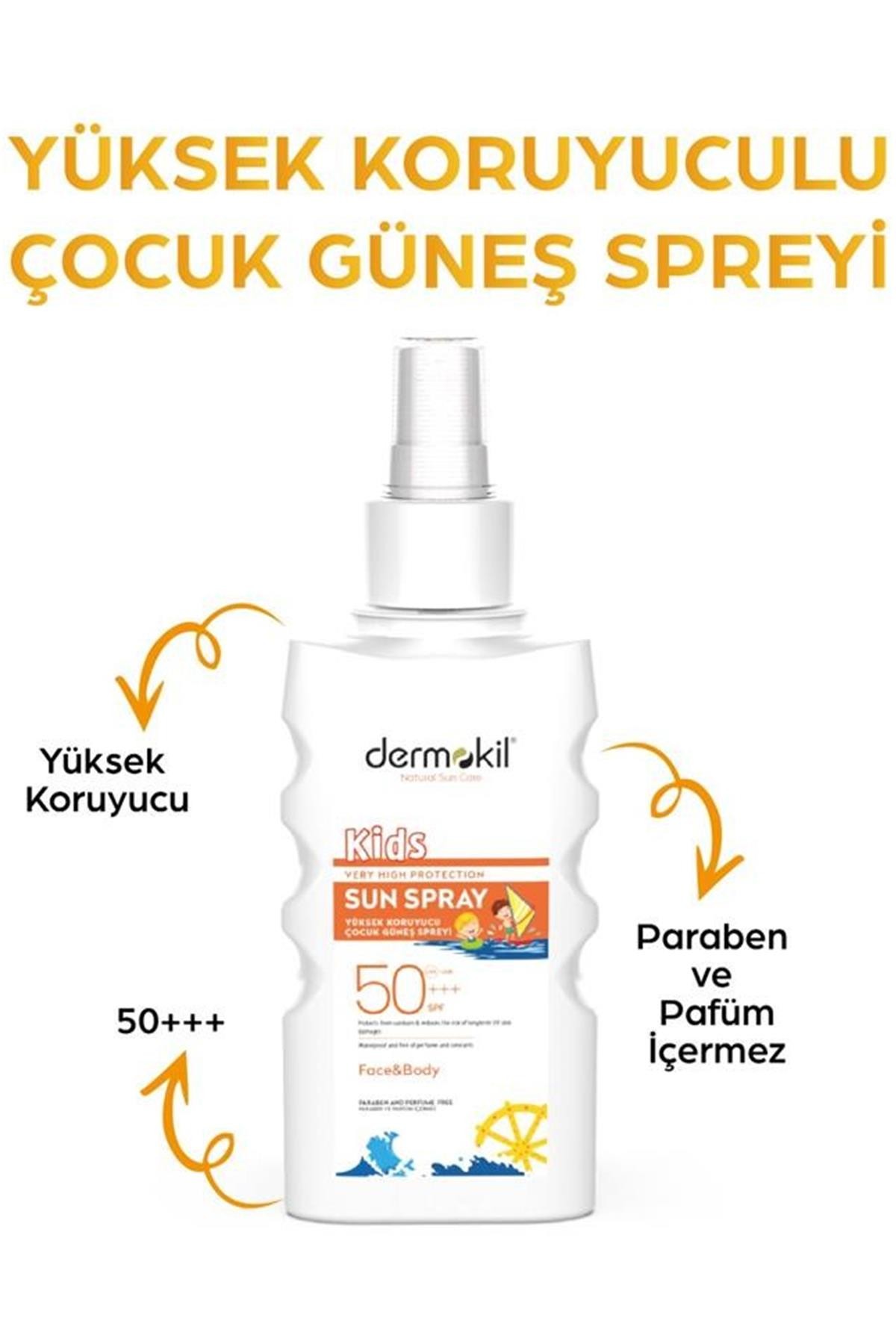 50+++Spf Yüksek Koruyucu Çocuk Güneş Spreyi 200 Ml