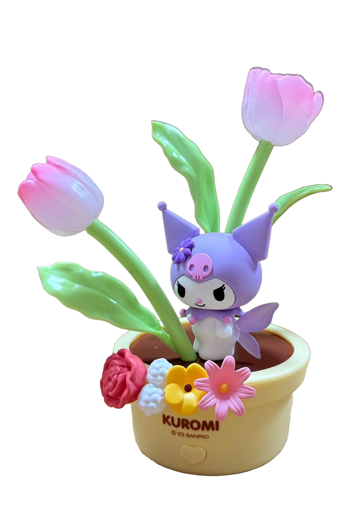 Sanrio Lisanslı Kuromi Çiçek Serisi LED Gece Lambası