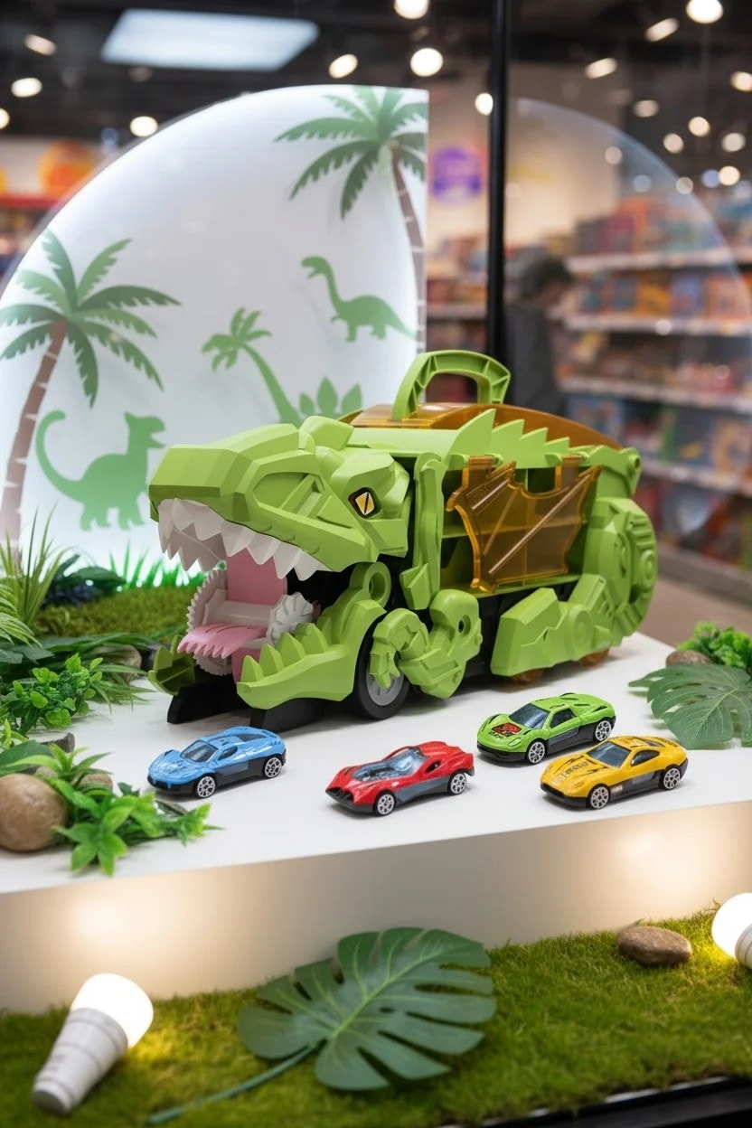 Dönüşüm Dinozor Serisi Pisti Düzenleme Aracı (Yeşil)