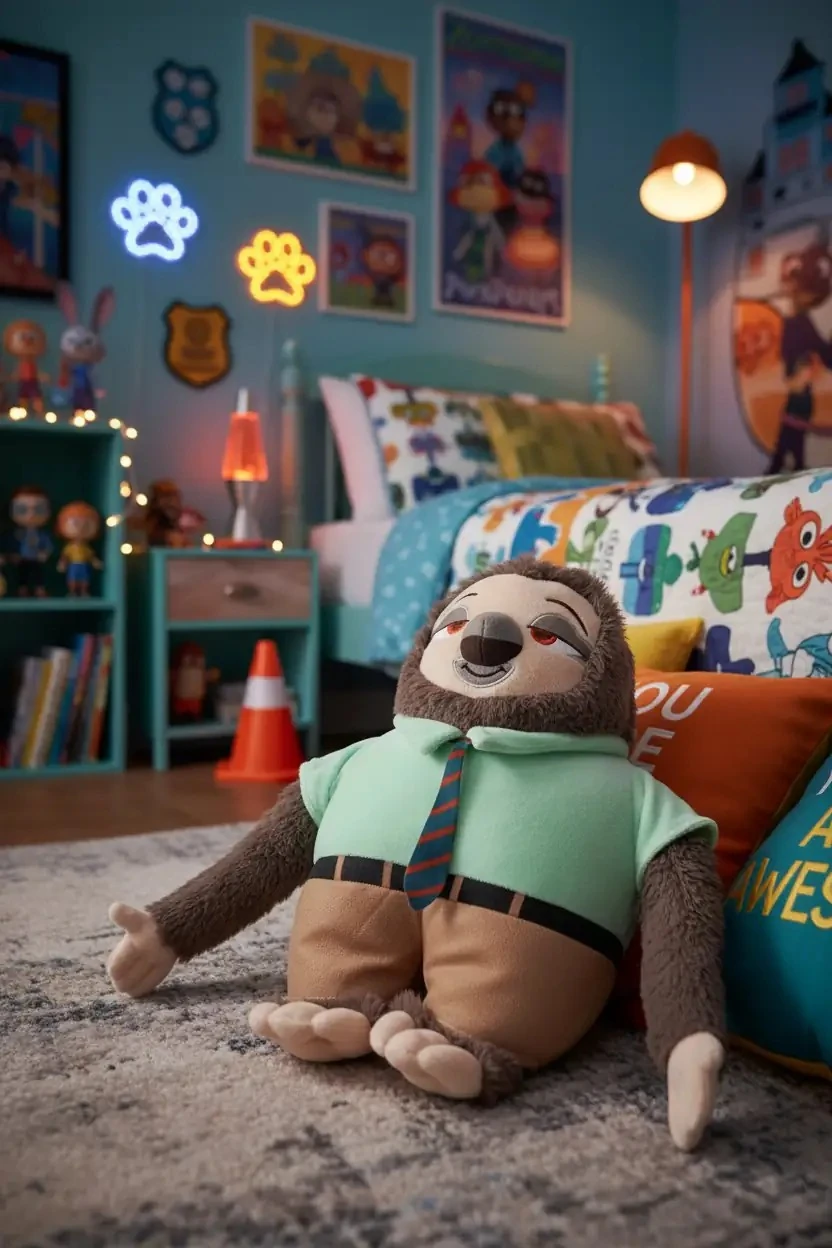 Disney Lisanslı Zootropolis Tembel Hayvan Peluş Oyuncak 33 Cm – Ayakta Duran Yumuşacık Tasarım