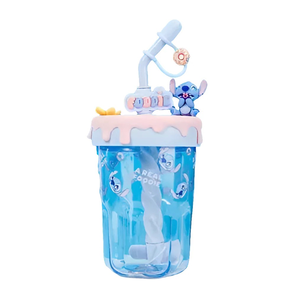 Disney Lilo&Stitch Lisanslı Parti Serisi Pipetli Plastik Şişe