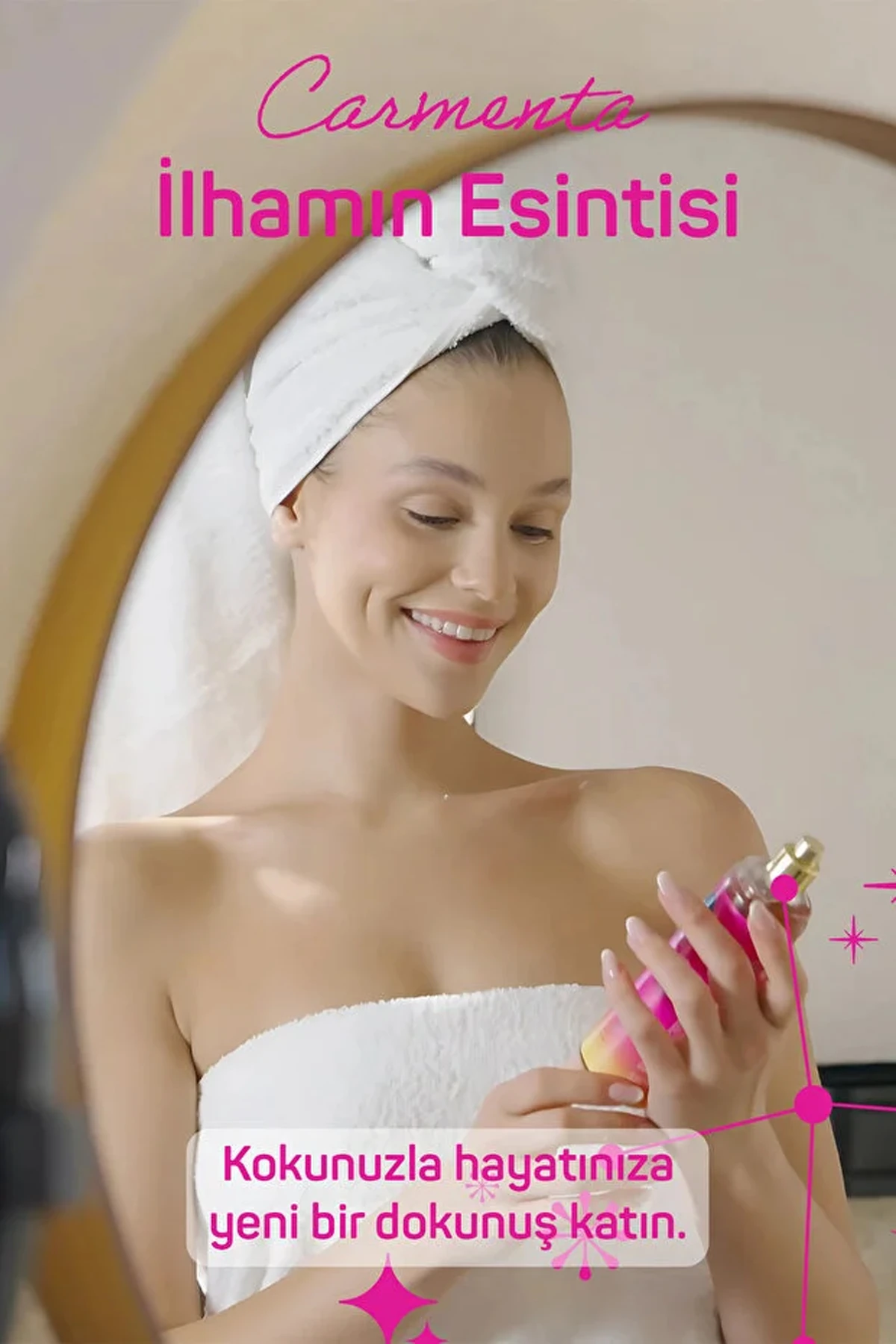 Balmy Carmen Vücut Sprey Şeftali-Sandal Ağacı-Beyazmisk 200ml