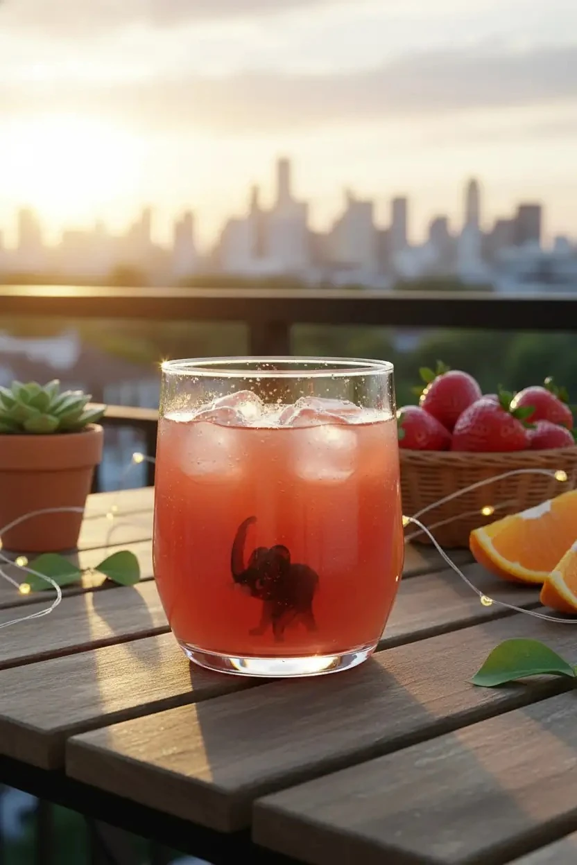 Sheforshe Mavi Fil Figürlü Cam Bardak