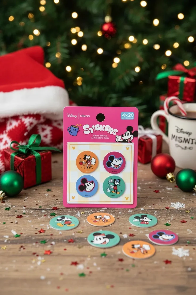 Disney Mickey Mouse Lisanslı Yemek Serisi Yuvarlak Mini Boy Not Kağıdı