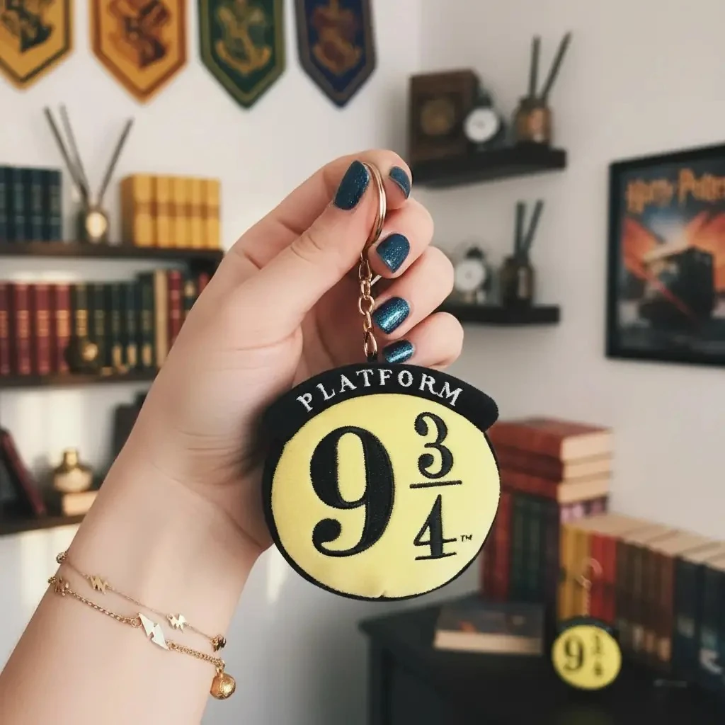 Harry Potter Lisanslı Peluş Çanta Süsü Anahtarlık  (Dokuz Üç Çeyrek)