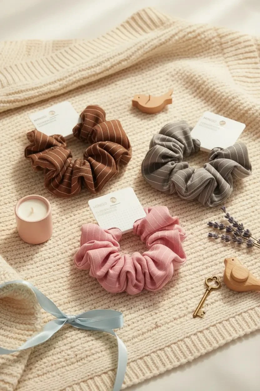 Fashion Serisi Çizgili Saç Lastiği (1 adet)