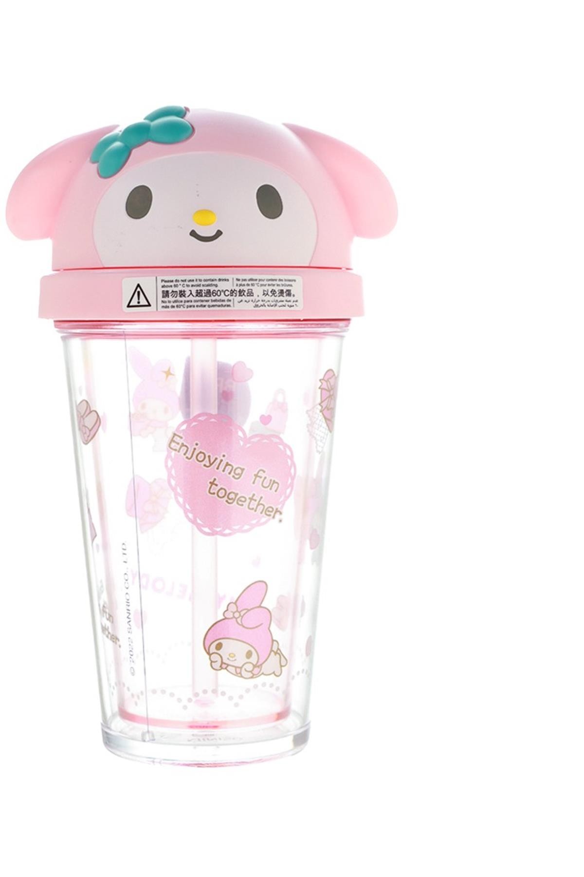 Sanrio Lisanslı Plastik Suluk (320Ml) - Kuromi - My Melody - Cinnamoroll