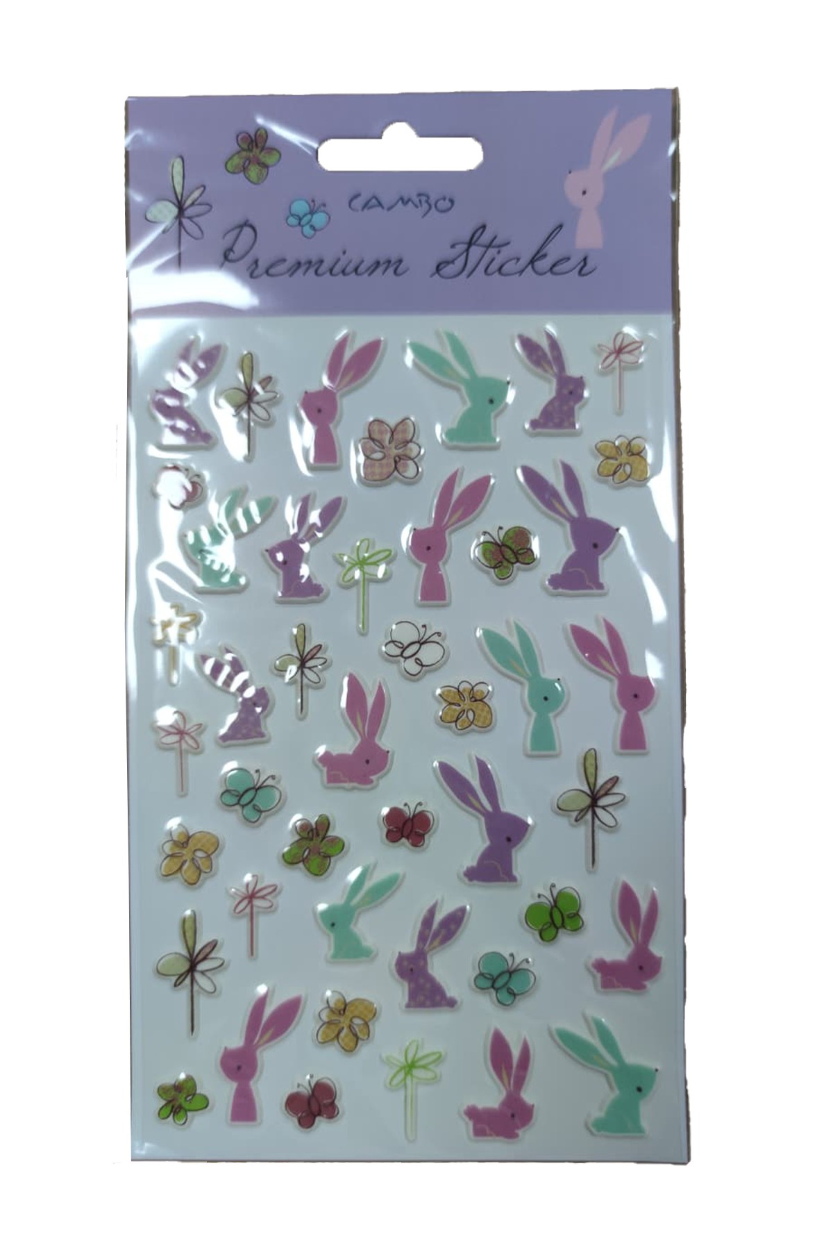 Kelebek ve Tavşan Tasarımlı Sticker