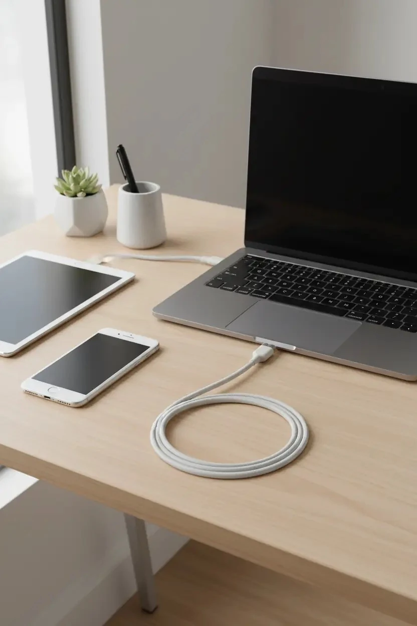 Miniso Lisanslı Mini Ultra Serisi 1 m USB-C Hızlı Şarj Kablosu – Beyaz