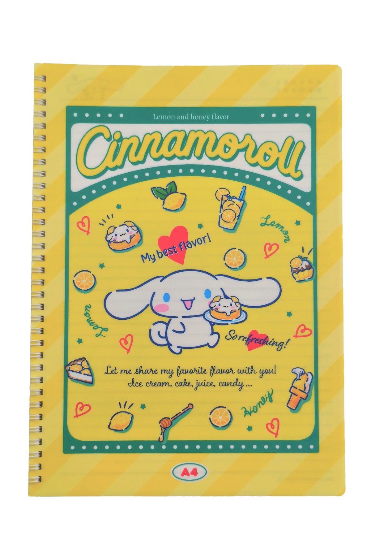 Sanrio Lisanslı Cinnamoroll  Retro Koleksiyonu A4 PP Tel Ciltli Kitap (60 Sayfa)