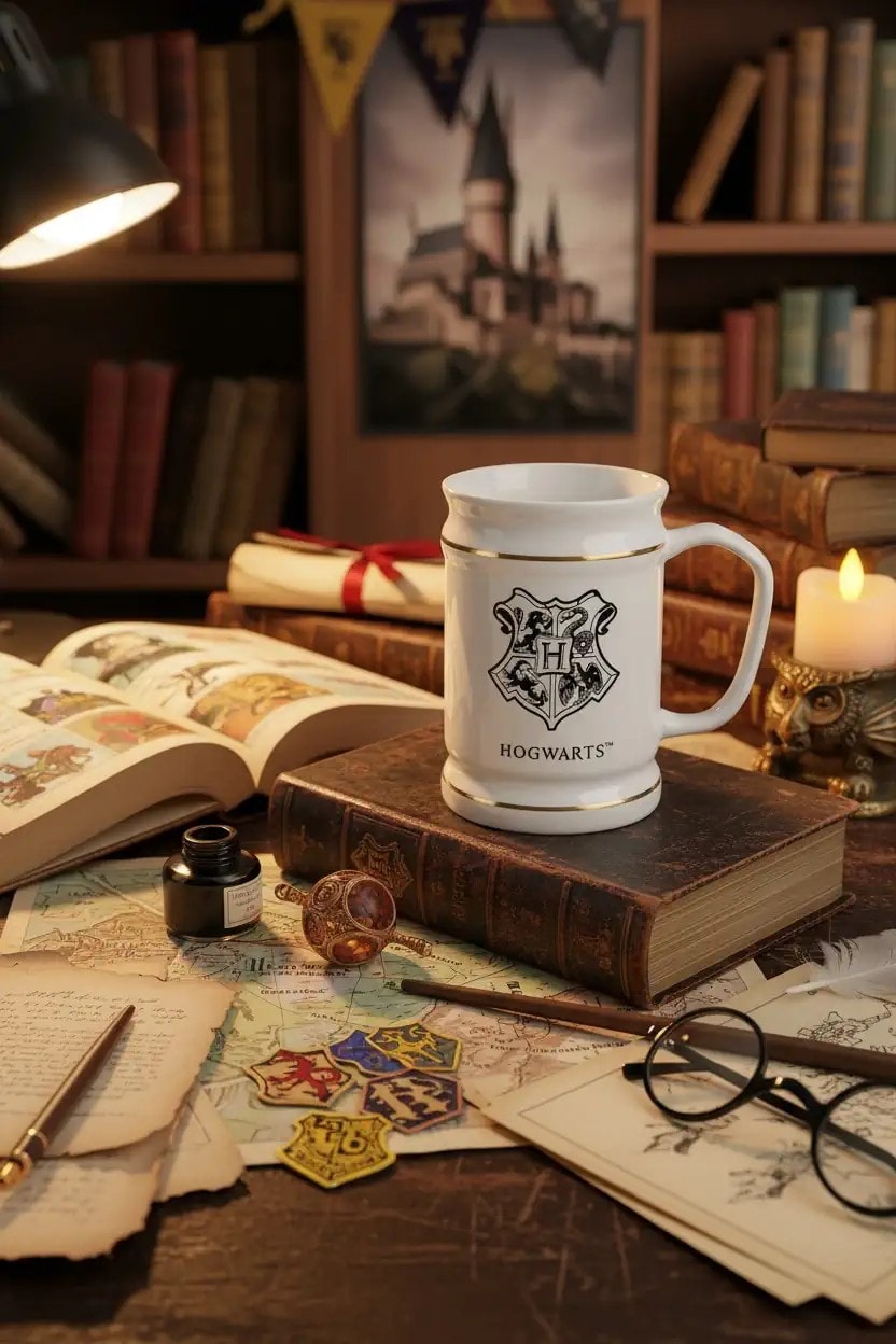 Harry Potter Lisanslı Seramik Kupa (490ml) - Beyaz