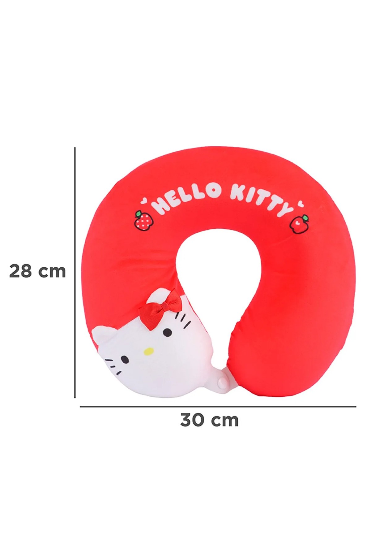 Hello Kitty Lisanslı Elma Koleksiyonu Boyun Yastığı,Seyahat Yastığı