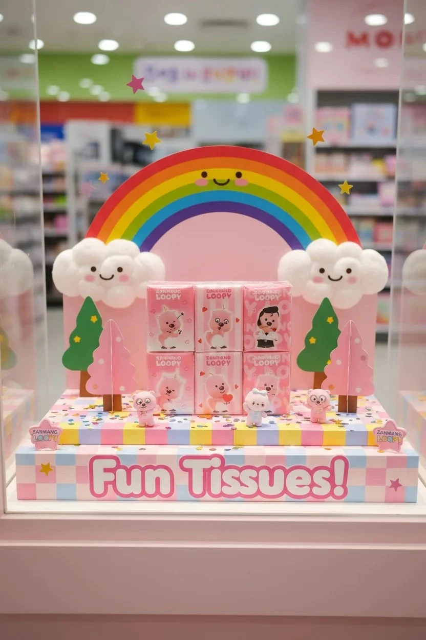 Zanmang Loopy Lisanslı Kokulu Kağıt Mendil 7 Yp. (12 paket)