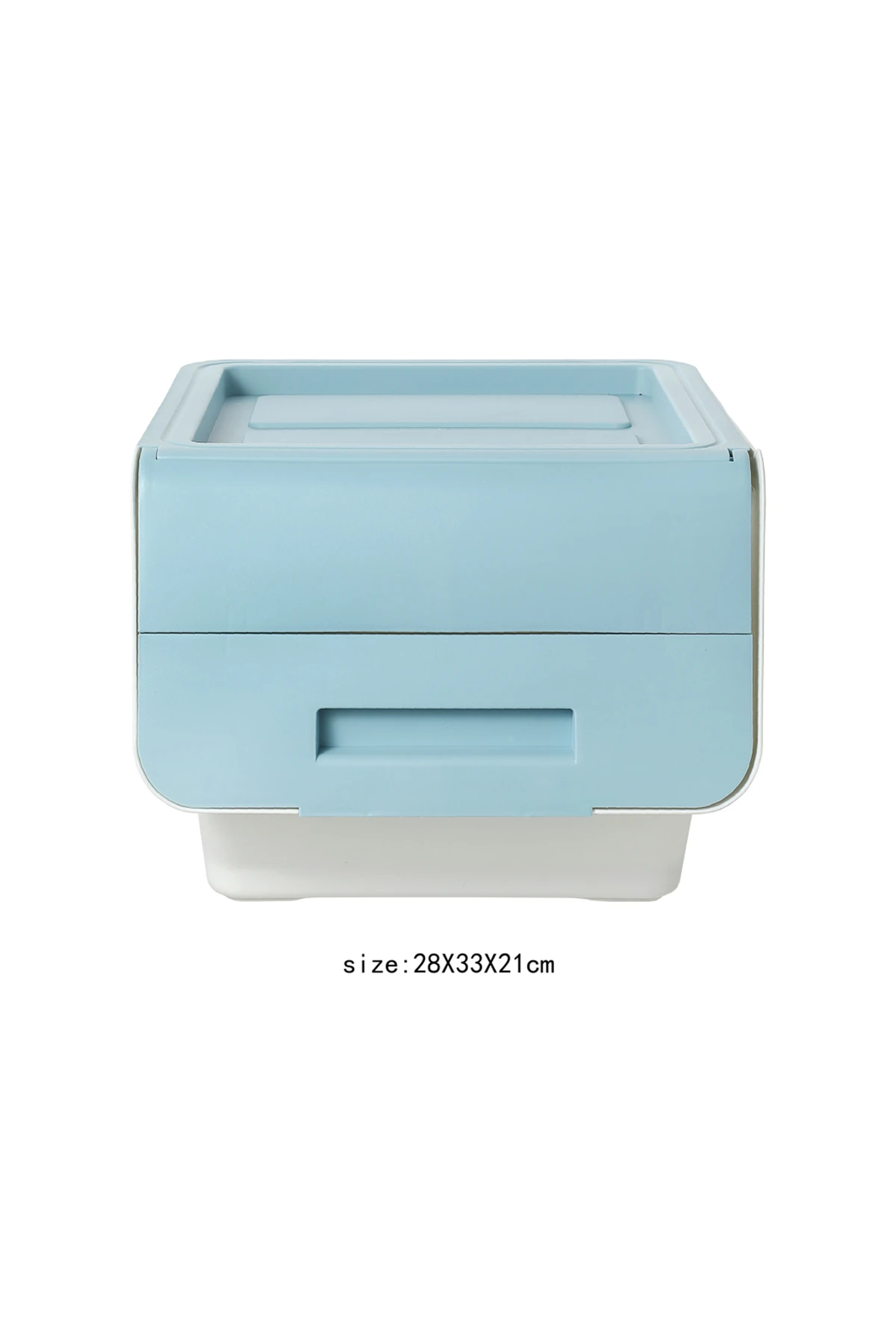 Kapaklı Saklama Kutusu - Mavi (Orta) (Outlet)