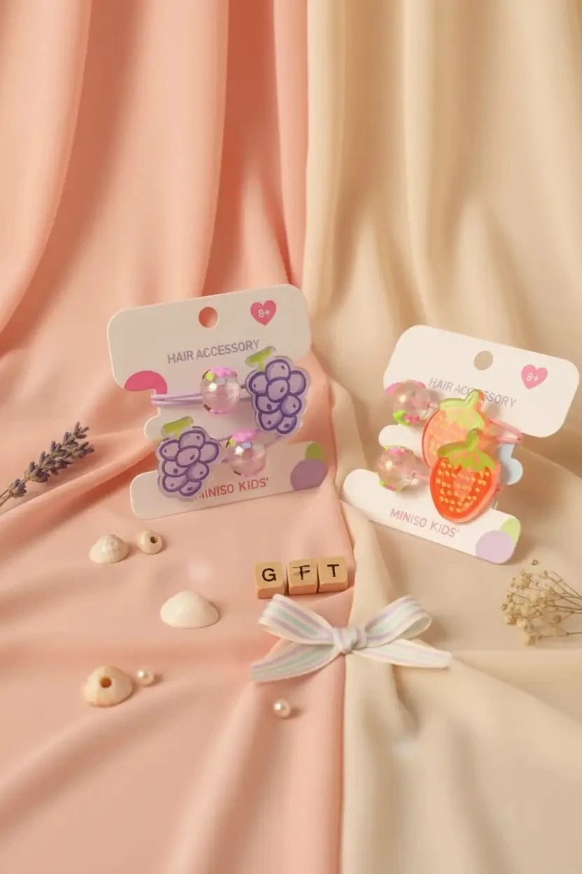 Eğlenceli Boncuklu Saç Tokaları 2 adet