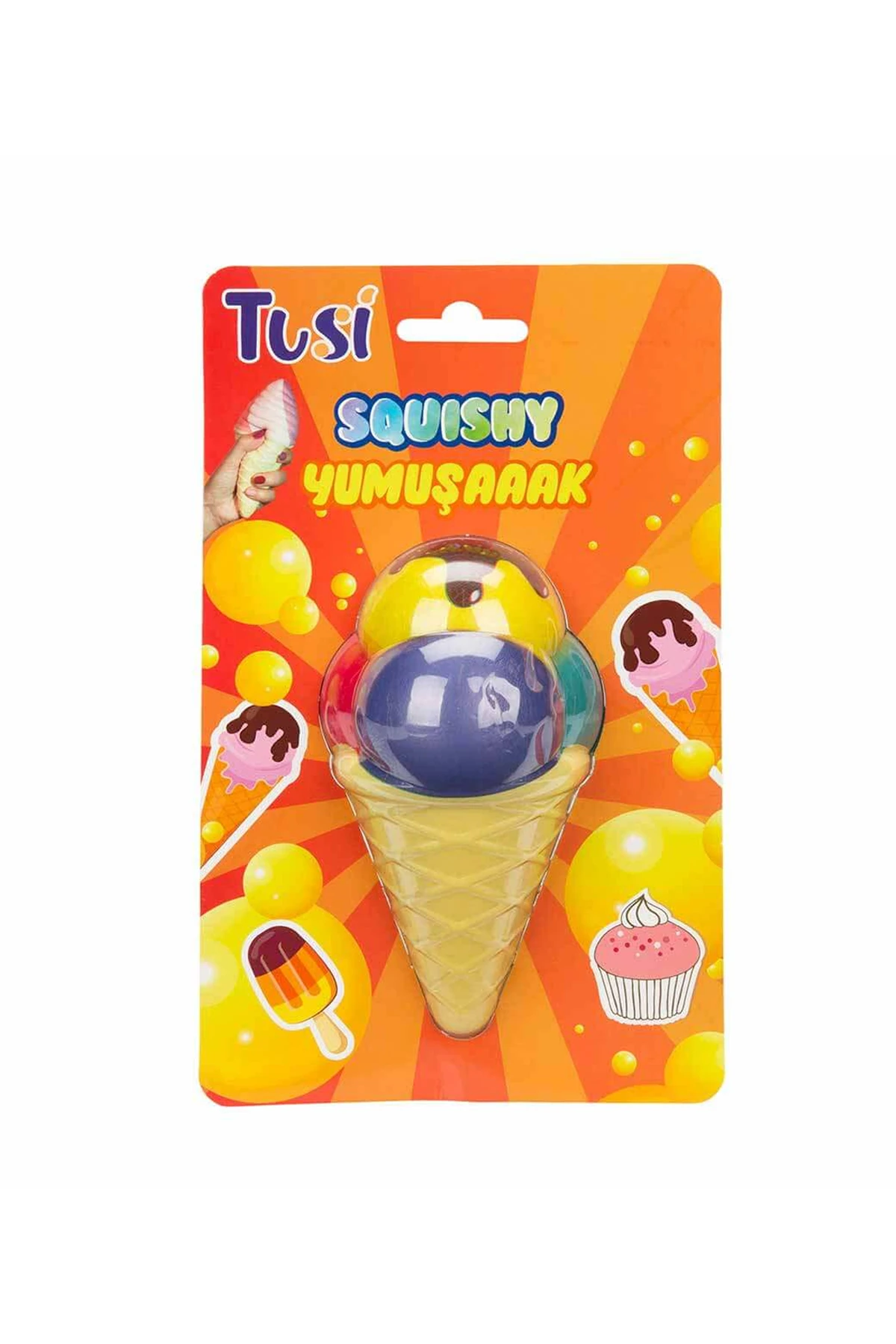 Tusi Squishy Köpük Oyuncak Top Dondurma