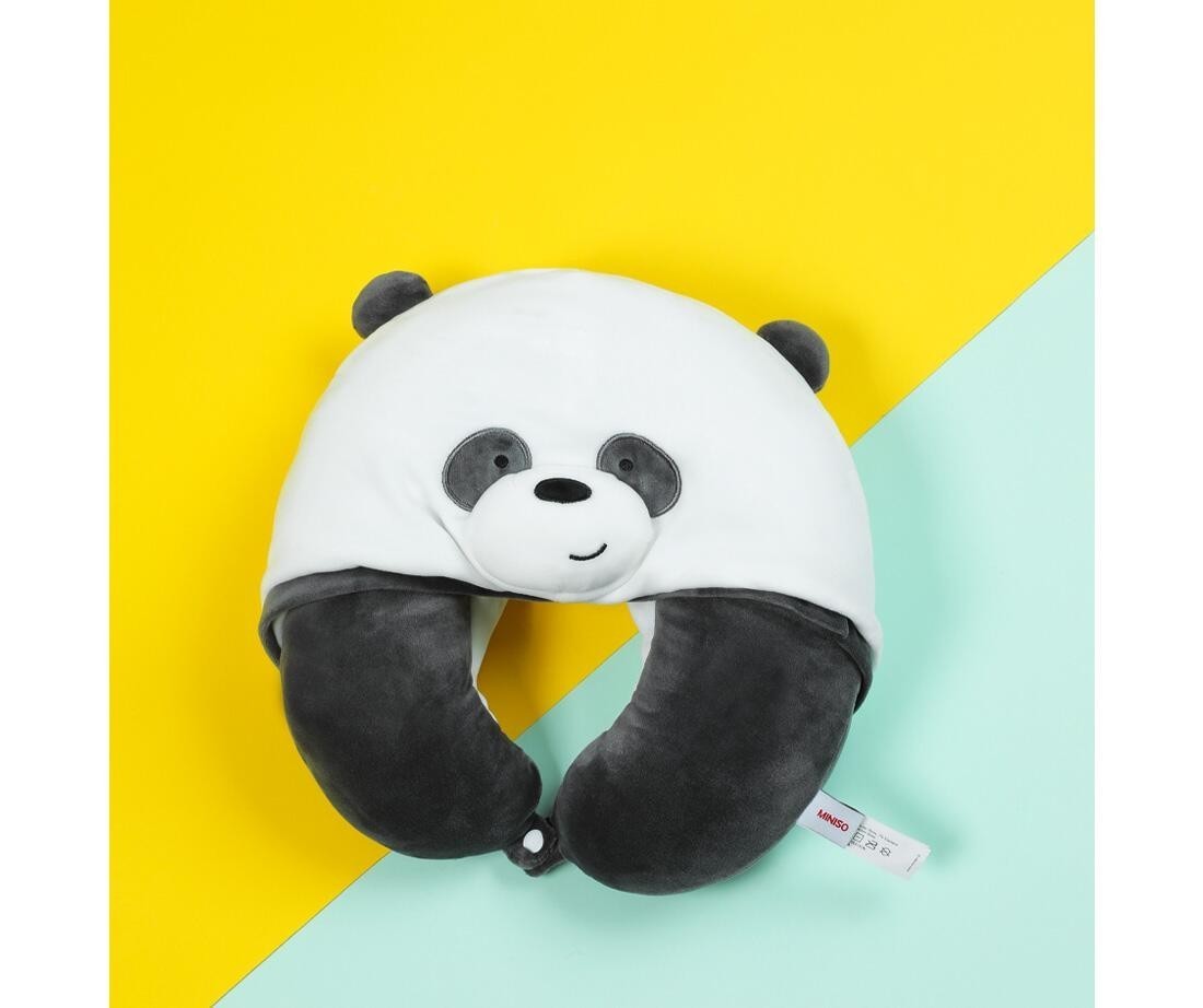 We Bare Bears Lisanslı Kapişonlu Boyun Yastığı - Panda