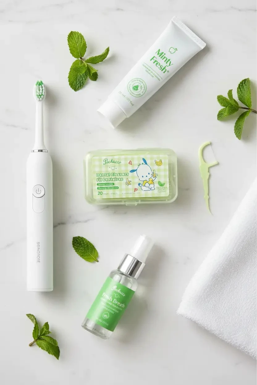 Pochacco İnce ve Pürüzsüz Nane Aromalı Diş İpi Çubuğu (20'li