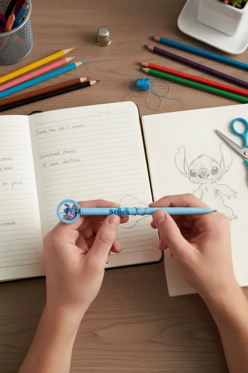 Disney Lilo&Stitch Lisanslı Stitch Metal Başlıklı Dönen Tükenmez Kalem